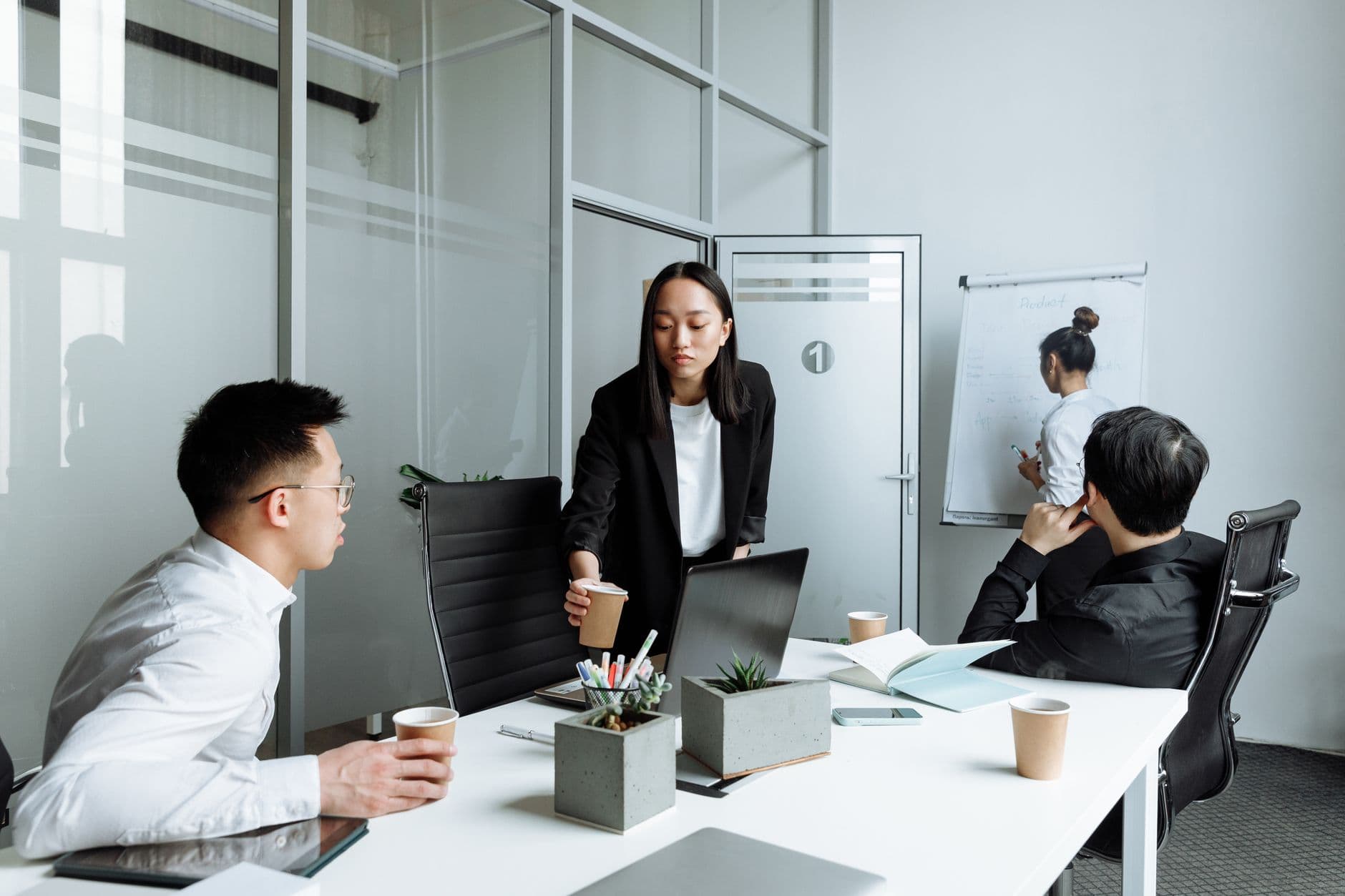office worker meeting corporate