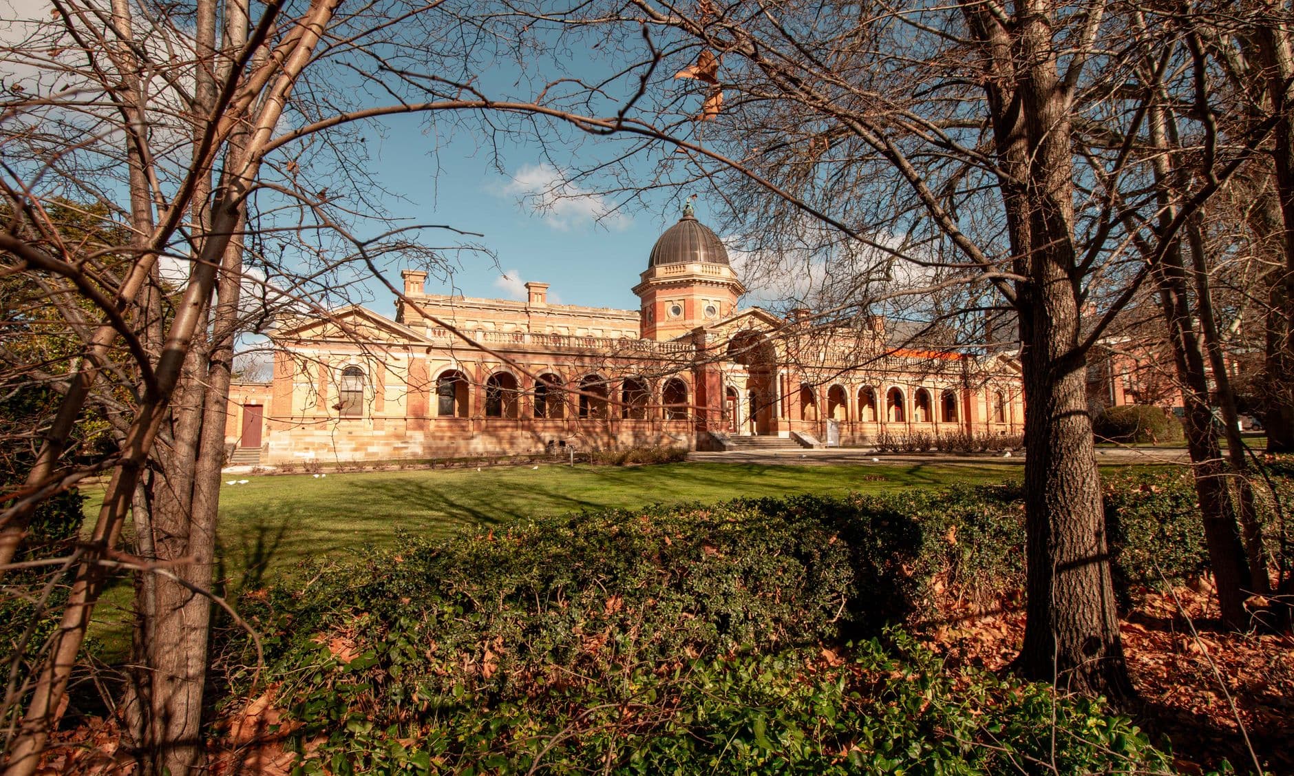 historic Australian courthouse building with classic columns