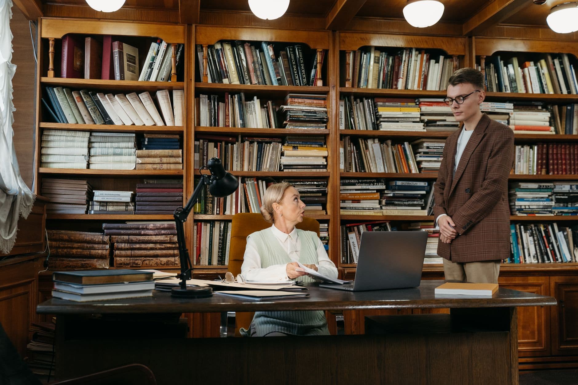 university office professor desk